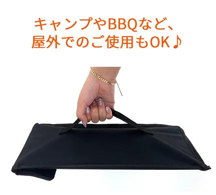 油はね・風・汚れを徹底ガード！ 10面蛇腹折りの新発想OLGレンジガード