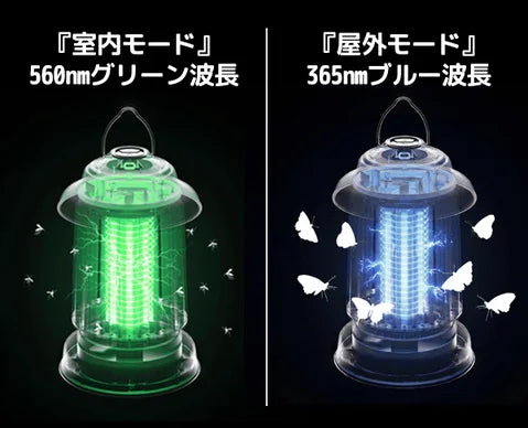 【防水×強力退治】デュアル波長で不快害虫を“おびき寄せ”＋“電撃捕獲”！
