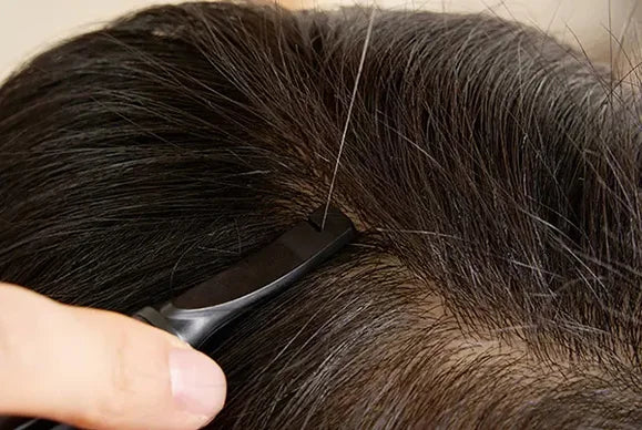 新発想。狙った白髪だけを逃さずカット！頭皮にも配慮した【白髪ハンター】